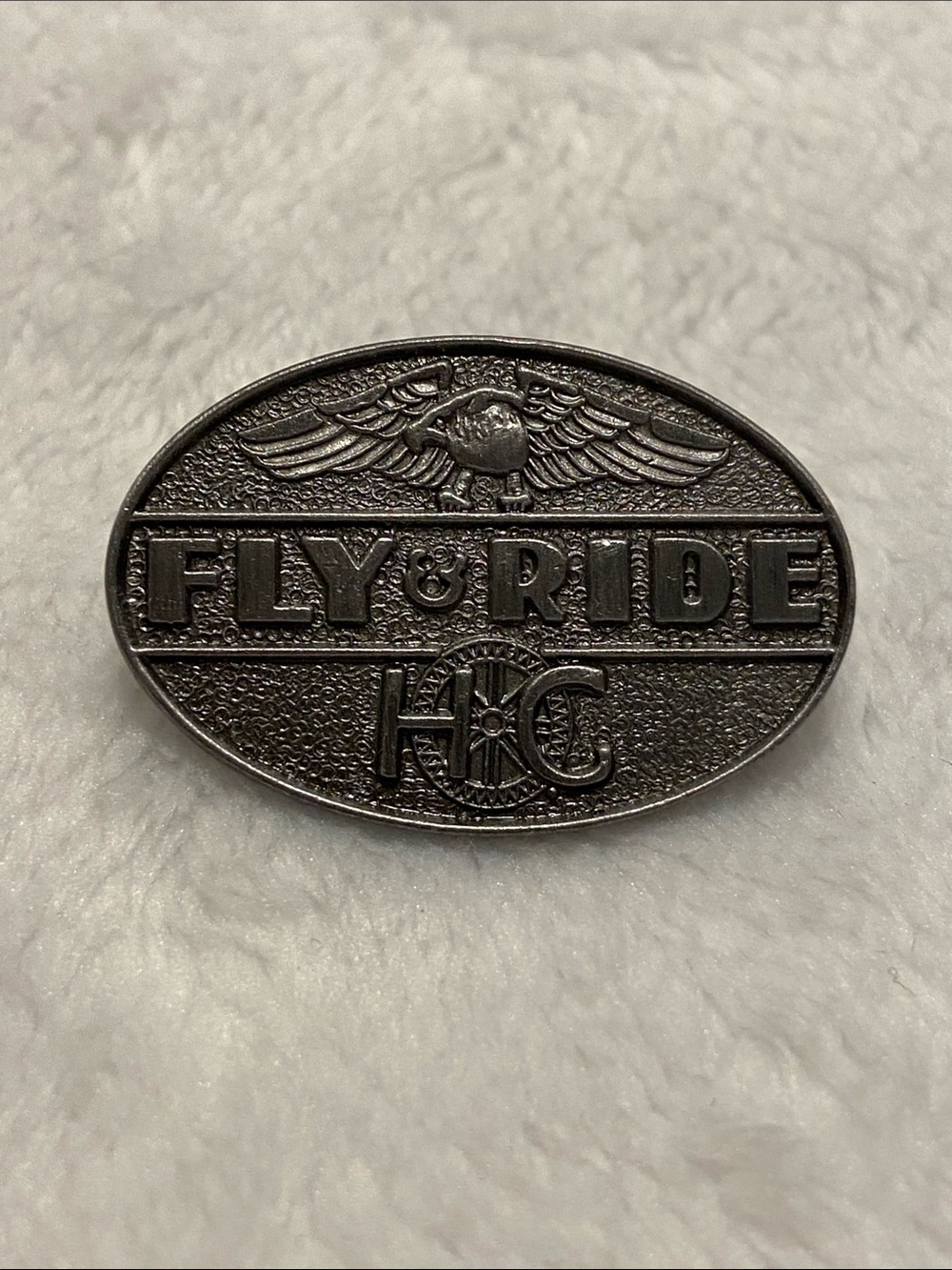 Vintage Harley Davidson Hog Fly & Ride pin